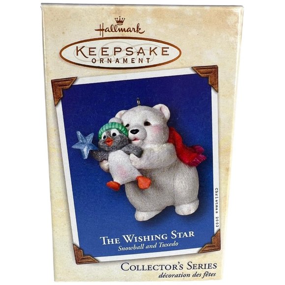 Hallmark Ornament The Wishing Star Snowball And Tuxedo Second In Series 2002 2nd - Picture 10 of 11